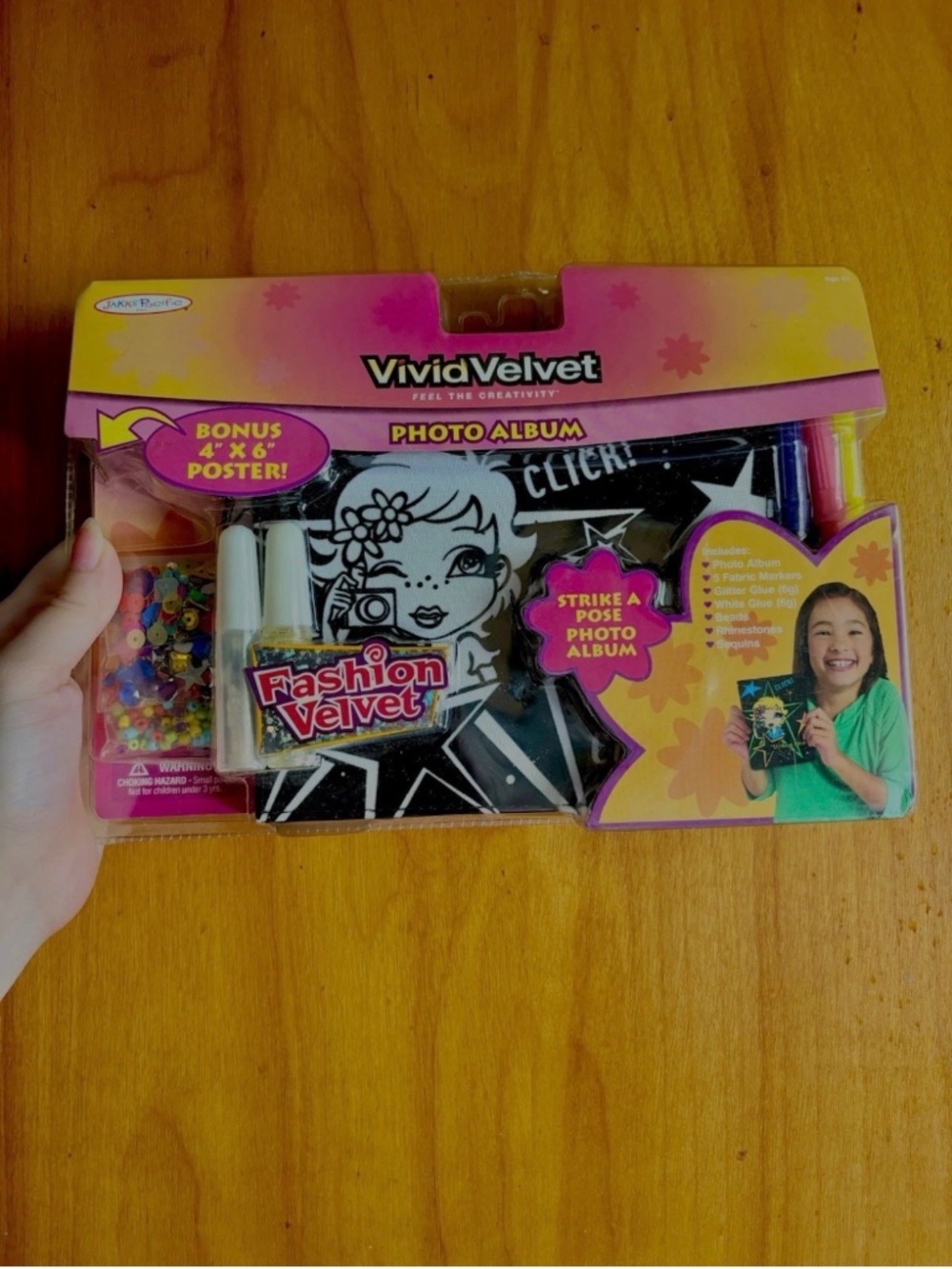 Vintage Vivid Velvet Kids Craft Photo Album Y2K Early 2000s DIY Jakks Pacific